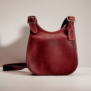 Vintage Coach Red Distressed Leather FAITH OLIVER LEGRONE Legacy Crossbody Bag